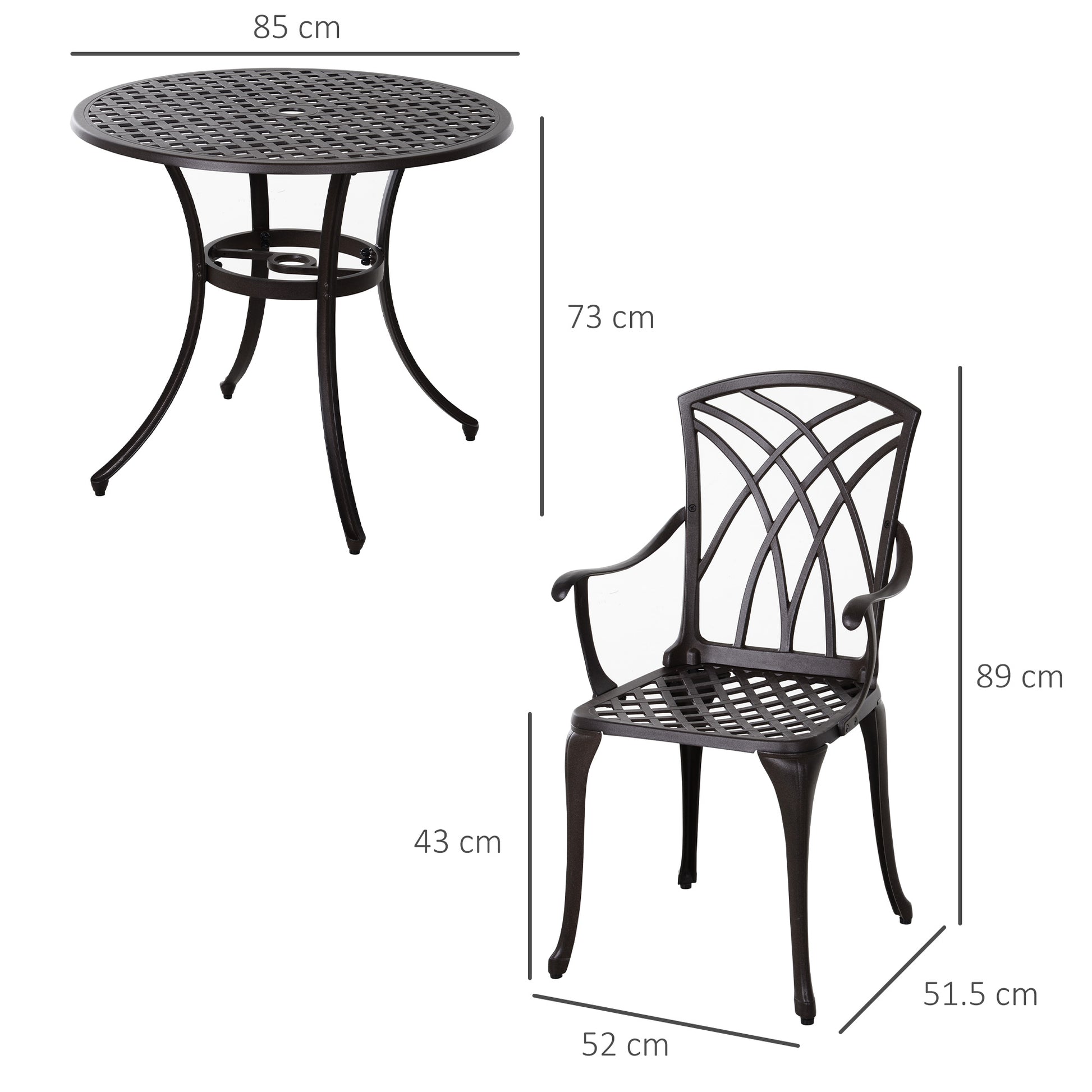 outsunny-cast-aluminium-4-seater-outdoor-garden-table-chair-set-brown