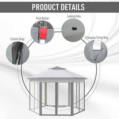 outsunny-hexagon-patio-gazebo-pop-up-gazebo-outdoor-double-roof-instant-shelter-with-netting-4m-x-4m-grey