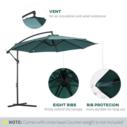 outsunny-3m-banana-parasol-hanging-cantilever-umbrella-with-crank-handle-8-ribs-and-cross-base-for-outdoor-sun-shade-dark-green