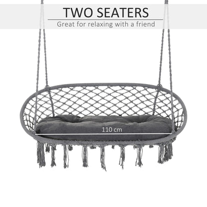 outsunny-hanging-hammock-chair-cotton-rope-porch-swing-with-metal-frame-and-cushion-large-macrame-seat-for-garden-bedroom-living-room-dark-grey