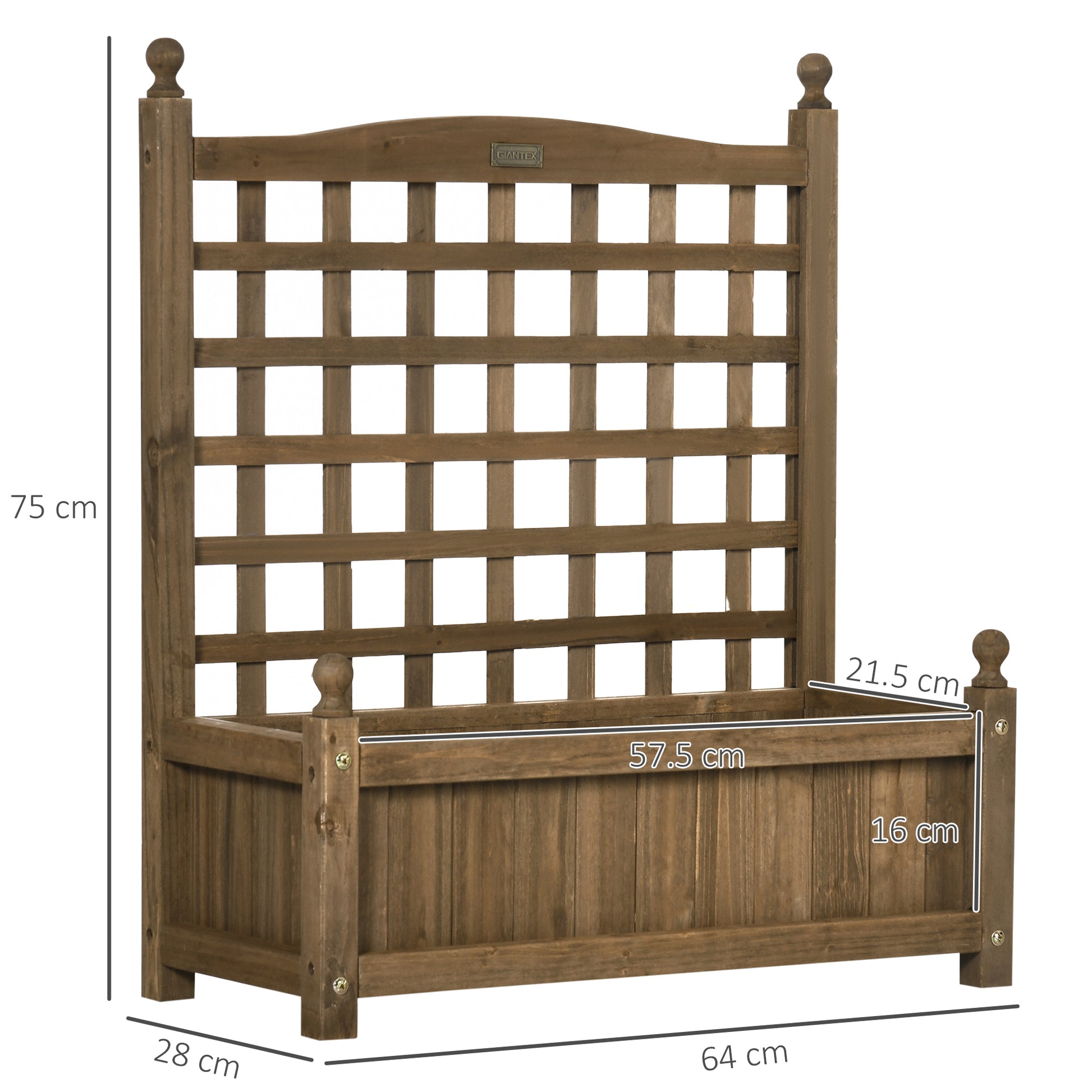 outsunny-garden-planters-with-trellis-for-climbing-vines-wood-raised-beds-for-garden-flower-pot-indoor-outdoor-brown