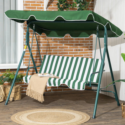 outsunny-3-seater-garden-swing-chair-w-adjustable-canopy-garden-swing-seat-with-steel-frame-padded-seat-green