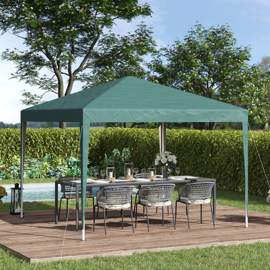 outsunny-3-x-3-meter-garden-heavy-duty-canopy-rentals-marquee-party-tent-folding-wedding-canopy-green