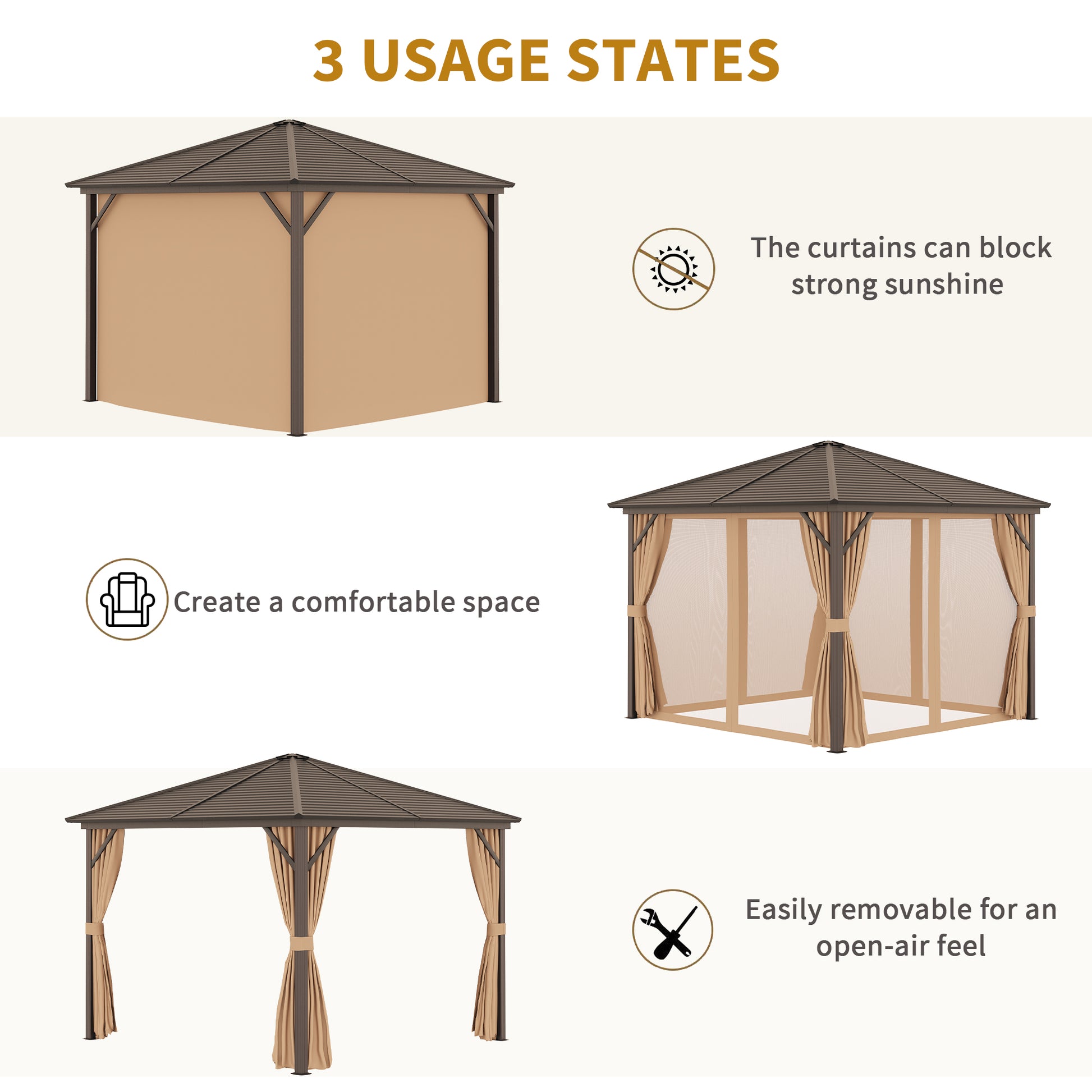 outsunny-steel-hardtop-gazebo-patio-tent-outdoor-sun-shelter-aluminum-w-curtain