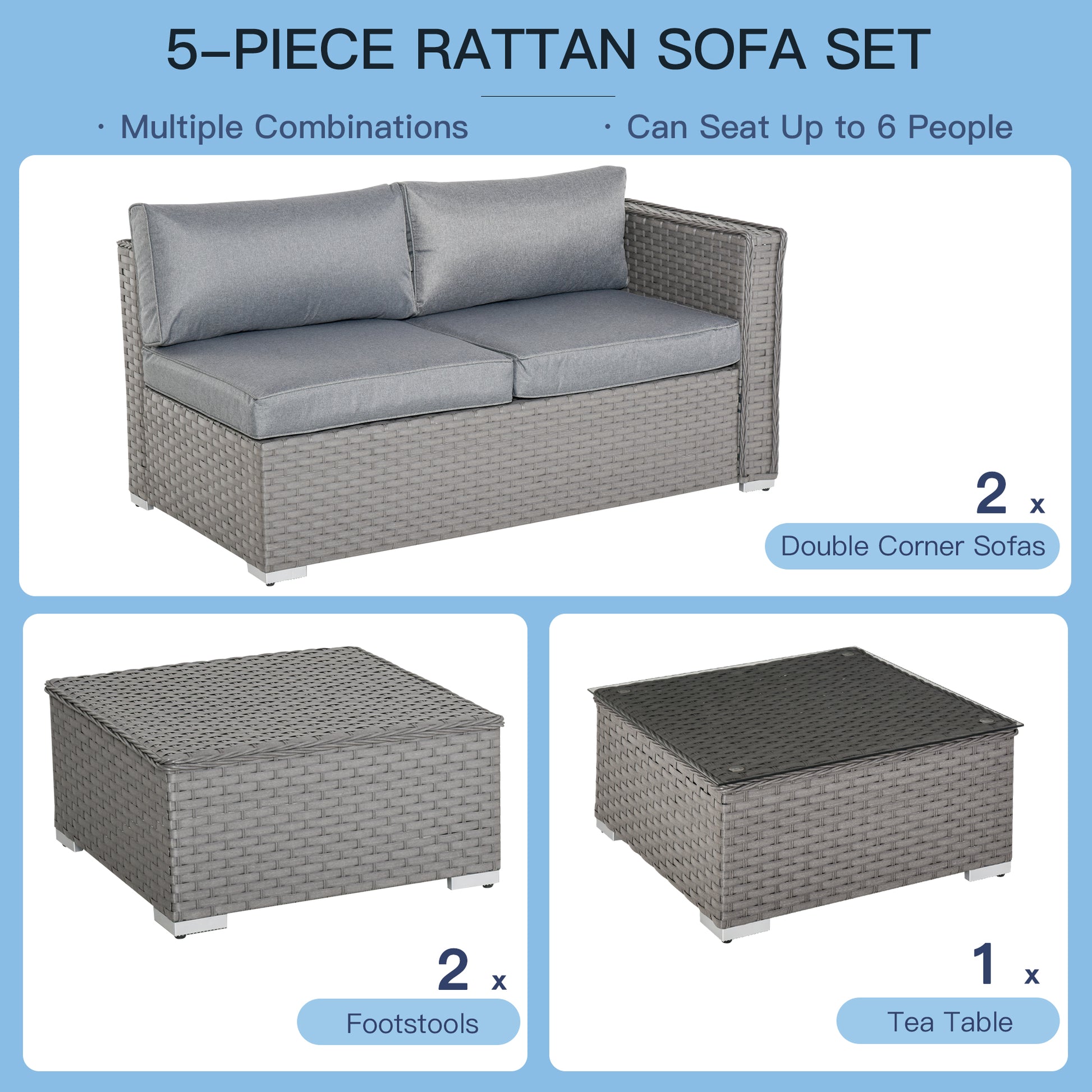 outsunny-6-seater-pe-rattan-garden-corner-sofa-set-outdoor-wicker-conservatory-furniture-patio-tea-table-footstool-grey