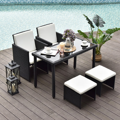 outsunny-4-seater-rattan-garden-furniture-space-saving-wicker-weave-sofa-set-conservatory-dining-table-table-chair-footrest-cushioned-black