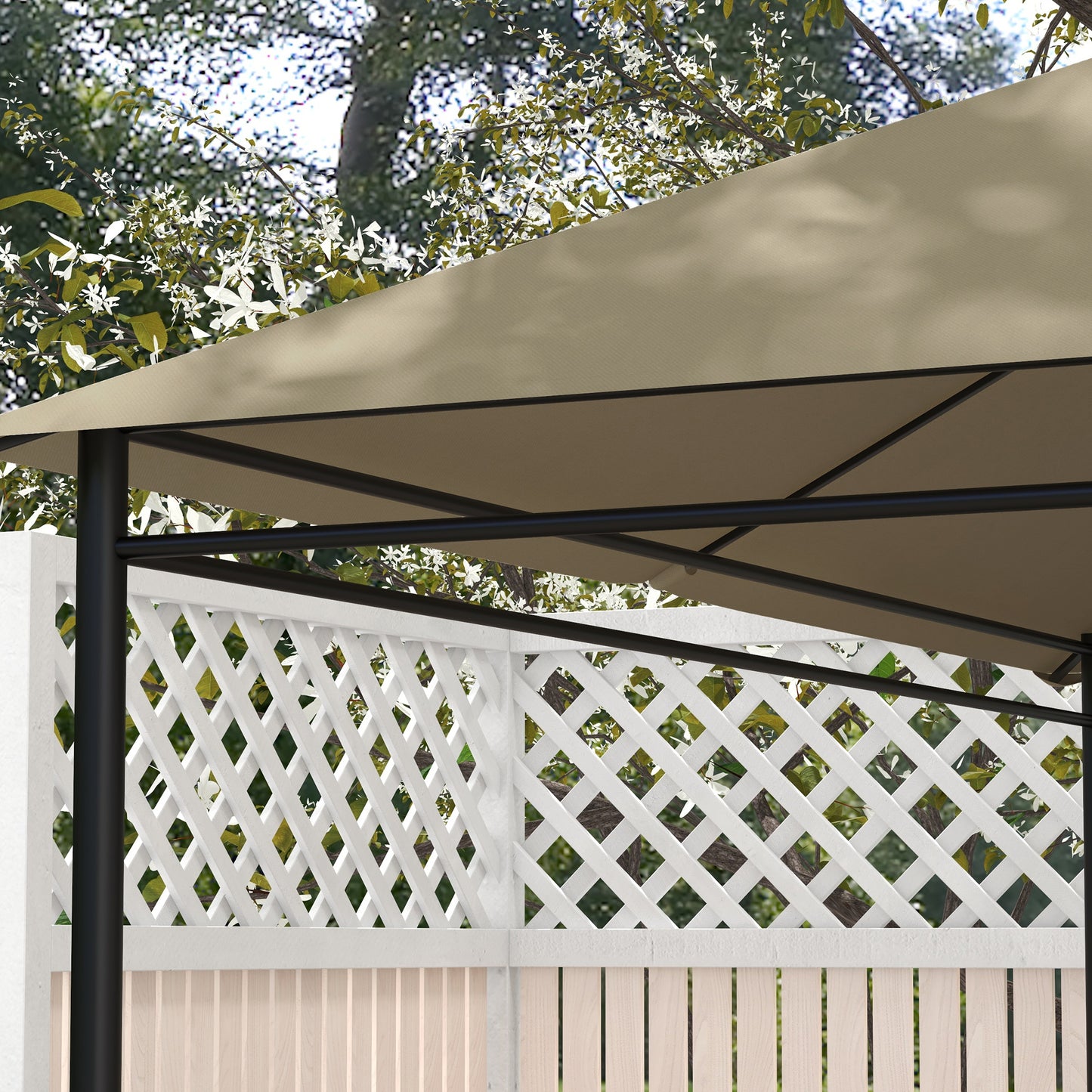 outsunny-3-x-4m-gazebo-canopy-replacement-cover-gazebo-roof-replacement-top-cover-only-khaki