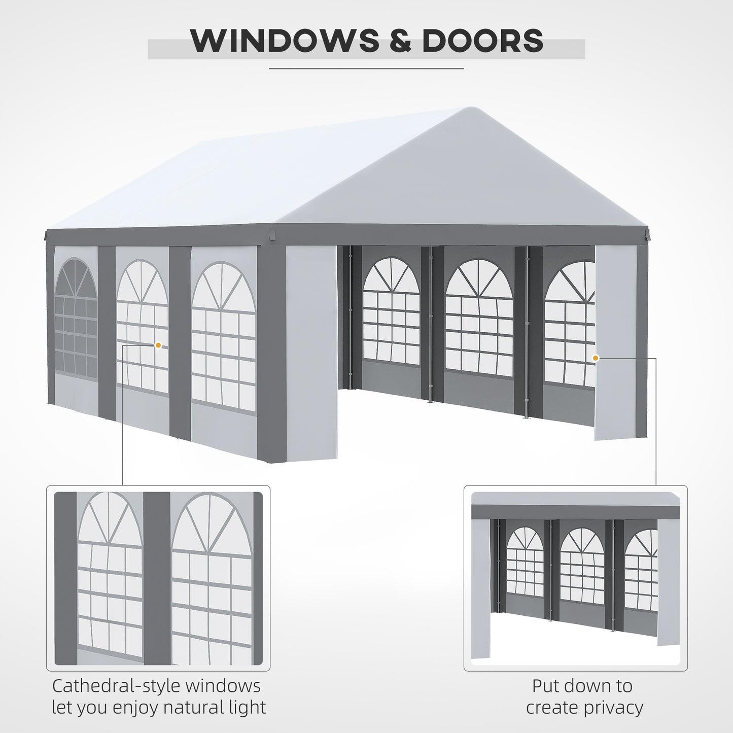 outsunny-6-x-4m-galvanised-party-tent-marquee-gazebo-with-sides-six-windows-and-double-doors-for-parties-wedding-and-events-white-and-grey
