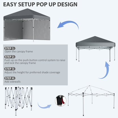 outsunny-3-x-3-m-pop-up-gazebo-with-2-sidewalls-leg-weight-bags-and-carry-bag-height-adjustable-party-tent-event-shelter-for-garden-dark-grey